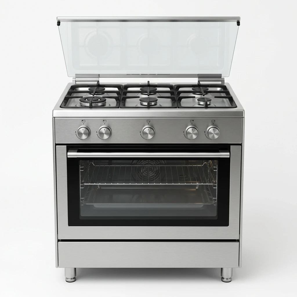 Ruifen 4-Burner Stainless Steel Gas Stove with Oven - Family Kitchen Edition