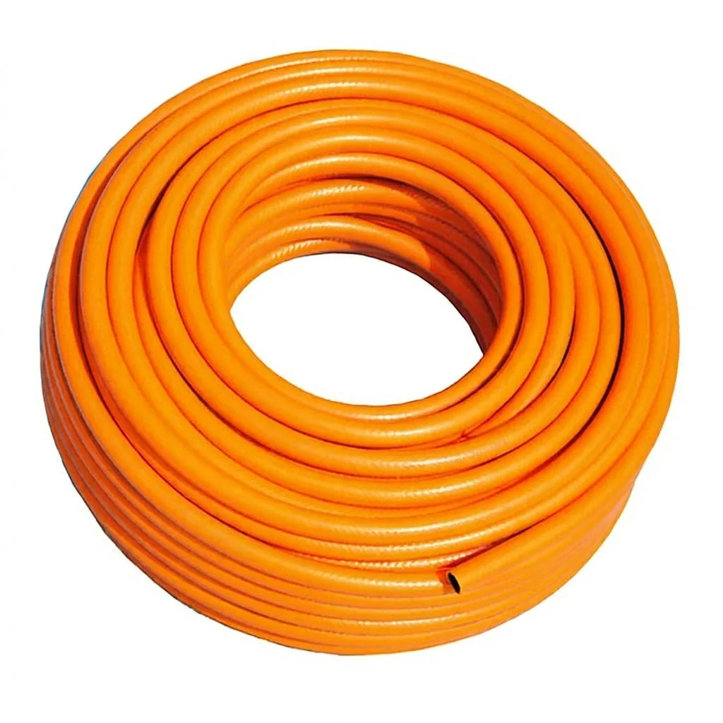 Ruifen Professional 8mm Flexible LPG Gas Hose - 50m Industrial Bulk Roll (Orange)