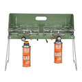 Ruifen Premium Dual-Power 2-Burner Stainless Steel Gas Stove - International Standard