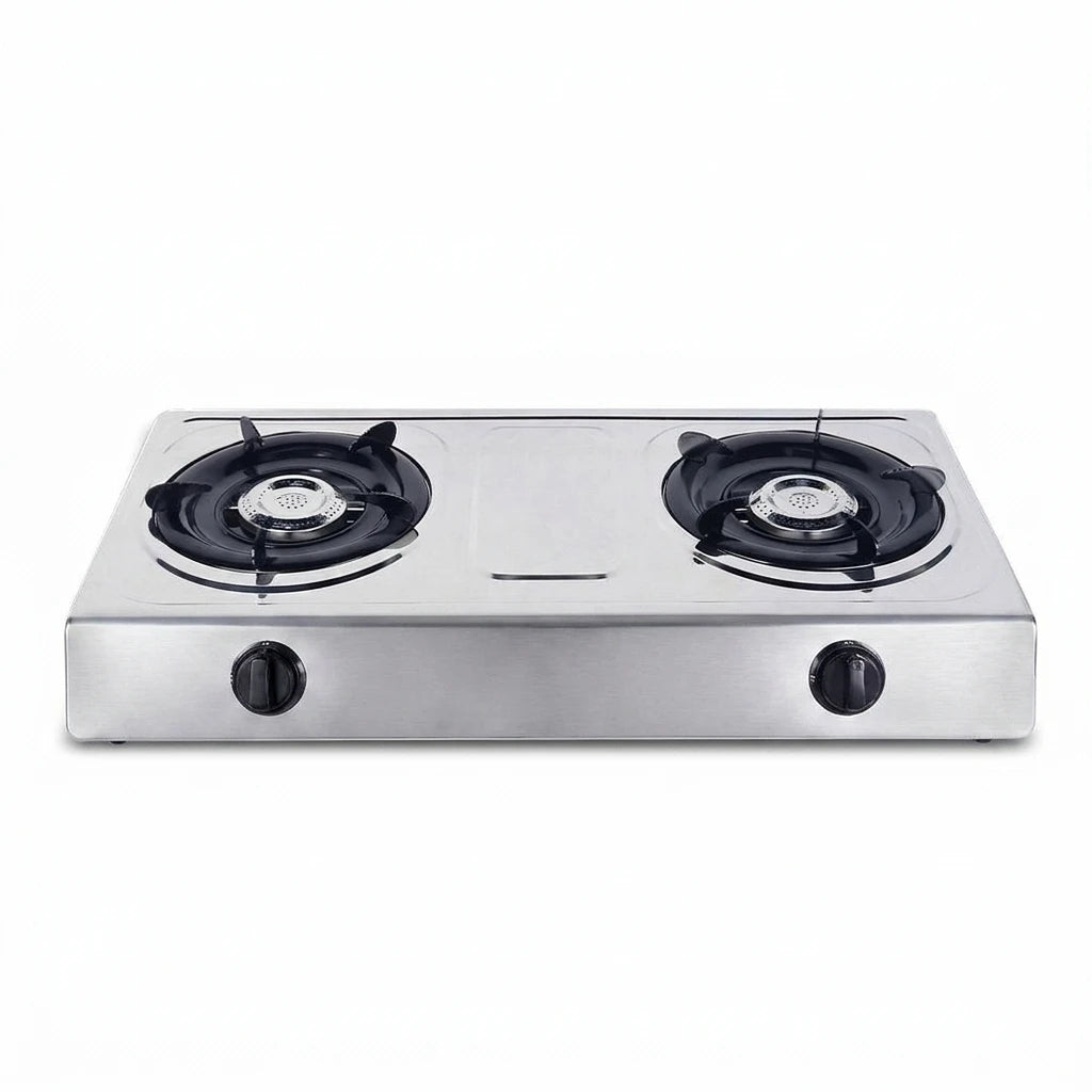 Ruifen Elite Series - Professional 2-Burner Stainless Steel LPG Gas Cooktop
