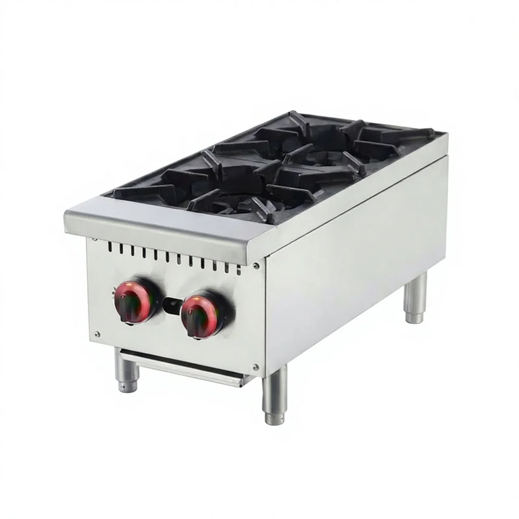 Ruifen Commercial Grade 2-Burner Stainless Steel LPG Gas Stove - High Performance B2B