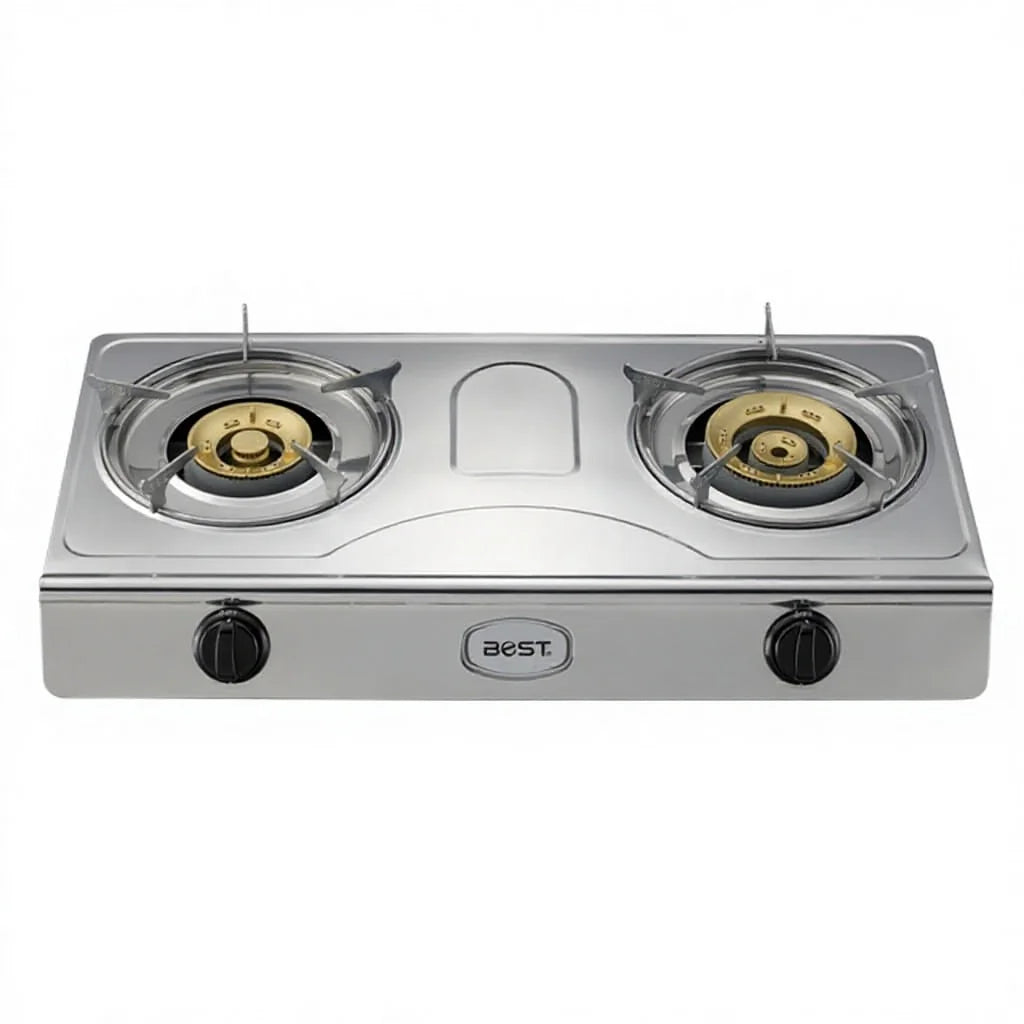 Ruifen Professional Tabletop 2-Burner LPG Gas Stove - Durable B2B Export Model