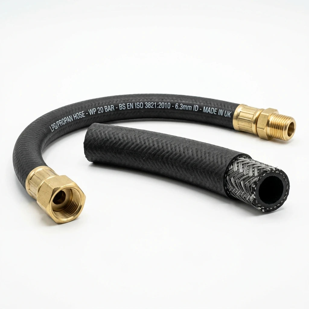 Ruifen Premium Reinforced LPG Gas Hose - 34 Bar Industrial Grade B2B Supply