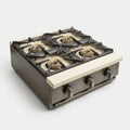 Ruifen 3-Burner Cast Iron Gas Stove - Heavy Duty Commercial Cooker