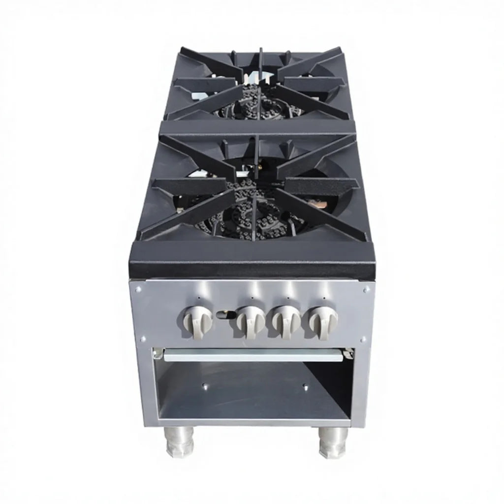 Ruifen Industrial LPG Range Stock Pot Gas Stove - Heavy Duty 2-Burner Solution