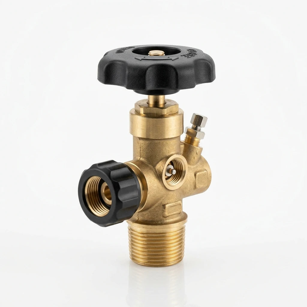 Ruifen LPG Cylinder Valve - Brass QCC1 Safety Shut-Off Valve