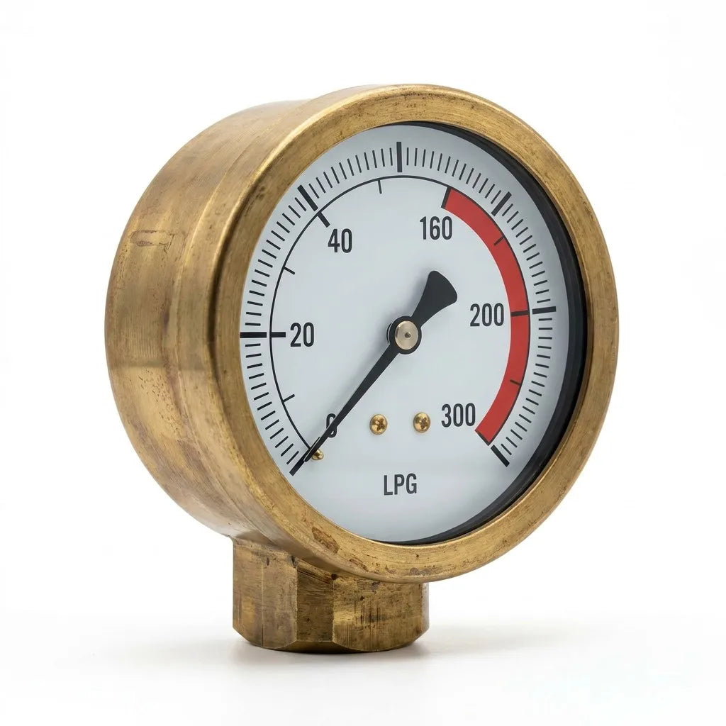 Ruifen Industrial LPG Gas Gauge (RF-AC-38) - Heavy-Duty Pressure Indicator | B2B Wholesale