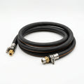 Ruifen LPG Gas Hose - Reinforced Rubber 1.5m with Safety Clamps