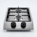 Ruifen 2-Burner Stainless Steel LPG Gas Stove - Household Portable Cooktop