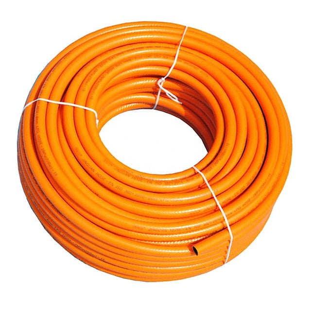 Ruifen LPG Gas Hose - Reinforced Rubber 1.5m with Safety Clamps | Wholesale Pack